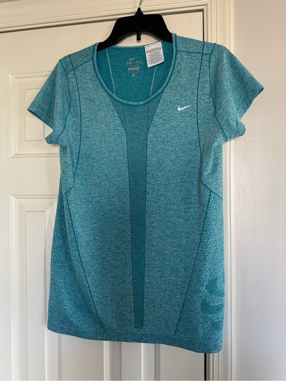 Nike Women's Teal Heather Dri-Fit Short Sleeve Tee xL